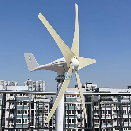 Turbina eólica 600W 24V pequeños aerogeneradora de viento horizontales generador con controlador de carga MPPT