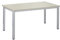 Bürotisch Schreibtisch Besprechungstisch graues Tischgestell quadratische Beine | PC-Tisch Arbeitstisch Konferenztisch Computertisch Homeoffice-Tisch Businesstisch Ahorn, 200 x 80 x 77,5 cm
