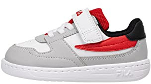 FILA Garçon Unisex Kinder FXVENTUNO Velcro TDL Basket, Gray Violet Red, 26 EU