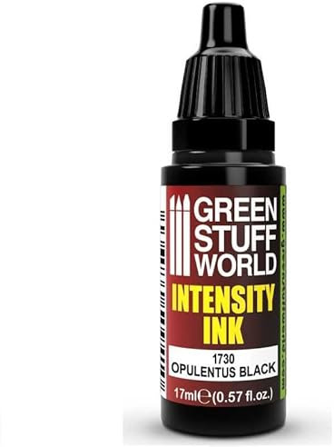 Green Stuff World – Intensity Ink for Models and Miniatures Opulentus Black 1730