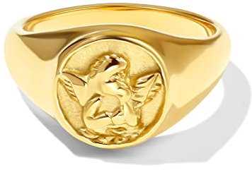 Dorosé Ring Damen Edelstahl 18 K gold vergoldet Stein Ring Kristallen, FrauenRing Damen Fingerringe Damenring. Klassik Gold