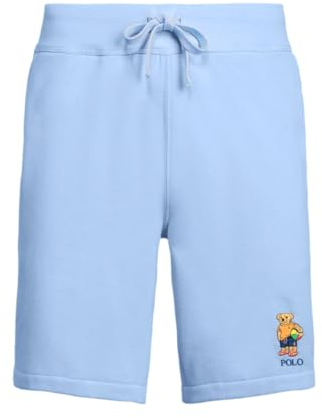 POLO RALPH LAUREN Herren-Fleece-Shorts aus Baumwoll-Polyester-Mischgewebe, Größe M, Blau, Blau, Mittel
