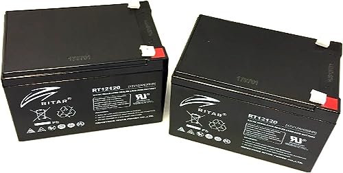 RITAR MOBILITY SCOOTER AGM BATTERIES, 2 X 12V-12AH LONG LASTING, RECHARGEABLE REPLACEMENT FOR ELECTRIC SCOOTERS AND WHEELCHAIRS