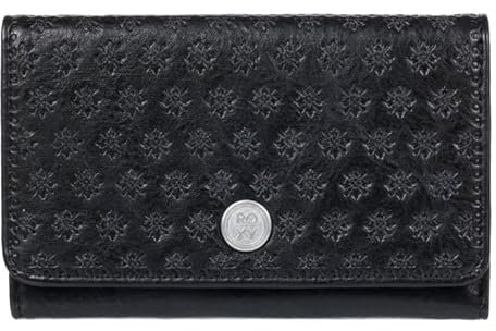 Roxy Damen-Geldbörse, Ausweisfenster, Reisepassfenster, Reißverschluss, Kartenfächer, Reisen, Alltag, Kunstleder, Crazy Diamond - Anthrazit, Crazy Diamond, Dreifach gefaltet