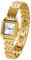 VICTORIA HYDE Montre dorée pour femme - Bracelet en acier inoxydable - Vintage - Classique - Rectangulaire - Analogique - Quartz, or