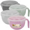 D.A.Y. Republic 4pk Microwavable Food Bowls, Ideal for Soups, Pack Lunch, Travel, BPA Free 940ml with Airtight Lid and Handle, Dishwasher, Freezer and Microwave Safe
