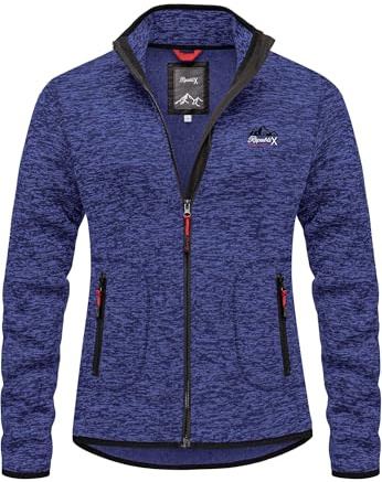 REPUBLIX Herren Fleecejacke Strickfleece Sweatjacke Männer Pullover Hoodie RD-029