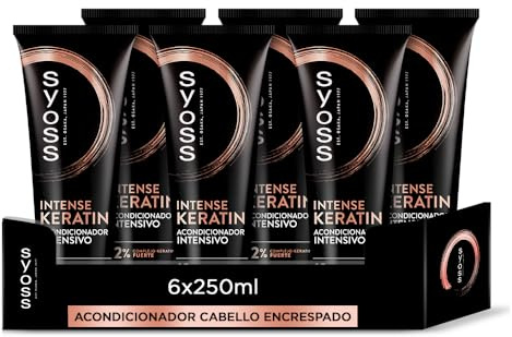 Syoss DP Keratin Conditioner 250 ml, 6 Stück, Haarverstärker mit Keratin, Brechreduzierung