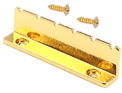 VICASKY 1 Satz Gitarrenmutter Nuss gitarrentuner Gitarren-Stegmutter Gitarrensattel aus Graphit gitarren ersatzteile gitarrenzubehör Stegmuttern für Gitarren Brückenmutter Metall Golden