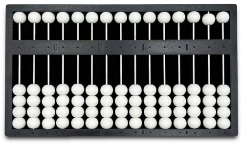 15 Rows Abacus with Tactile Signs for The Blind to do Quick calculations | ABS Material Professional Mathematic Concepts Blind Abacus Learning Tool
