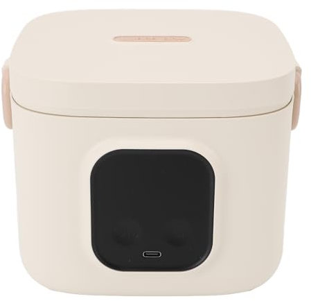 Cryfokt Boîte à Lunch électrique Portable, 800Ml Rechargeable Self Heating Food Warmer, Adjustable Constant Heating Portable Food Heater for Car Truck Work Travel Use, 304 Stainless