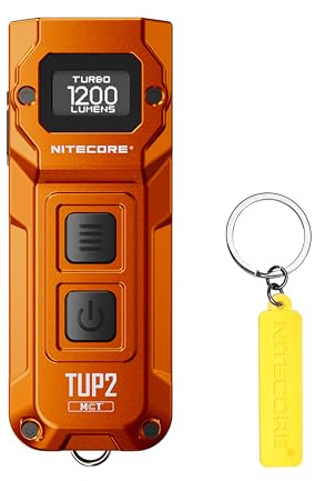 Nitecore TUP2 MCT EDC Keychain Flashlight 1200 Lumens Tag (Orange)