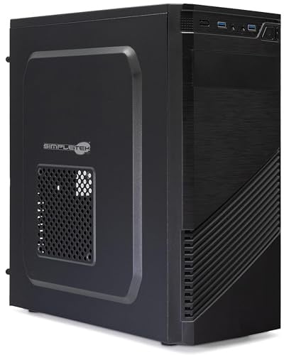 SIMPLETEK - Desktop-PC der 15. Generation | Core Ultra 7 265KF RAM 64GB SSD 2TB + 2TB | Schwarzes Gehäuse, inklusive Windows 11 Pro und dedizierter GPU RTX4060 8GB