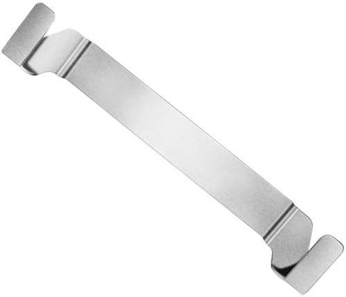 Grillwenderhalter aus Edelstahl für Grillplatten, Silber