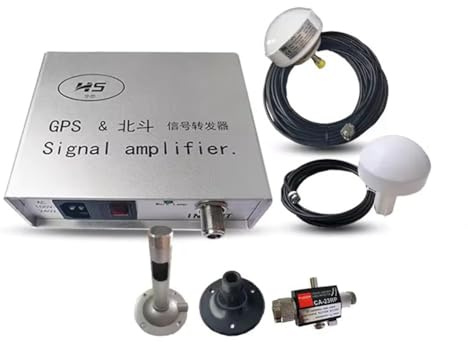 Wesafrae GPS Signal Repeater Dual-Mode GPS Signal Amplifier GPS+ Beidou Antenna Transponder Indoor Coverage Signal Booster