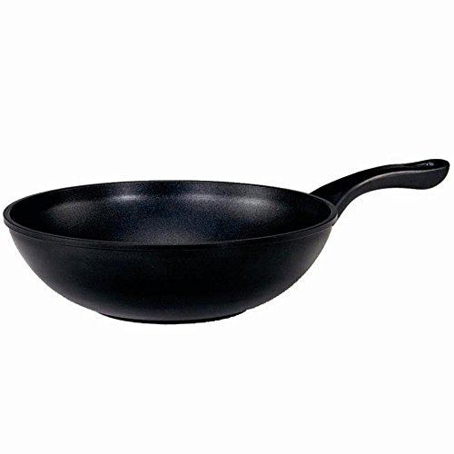 Krüger WL Wok Fonte d'Aluminium Noir 30 cm