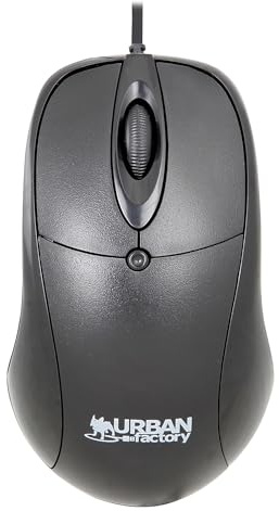 Urban Factory Big crazy mouse Souris optique filaire Noir