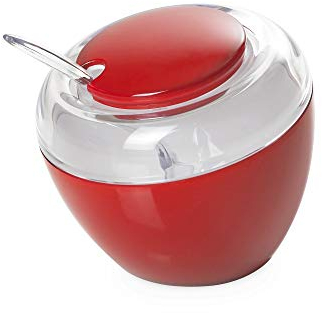Omada Design azucarero con cuchara incluida fabricado en acrílico ideal para contacto con alimentos, cómodo y colorido, Línea Movida