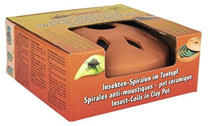 Insektenspiralen im Tontopf