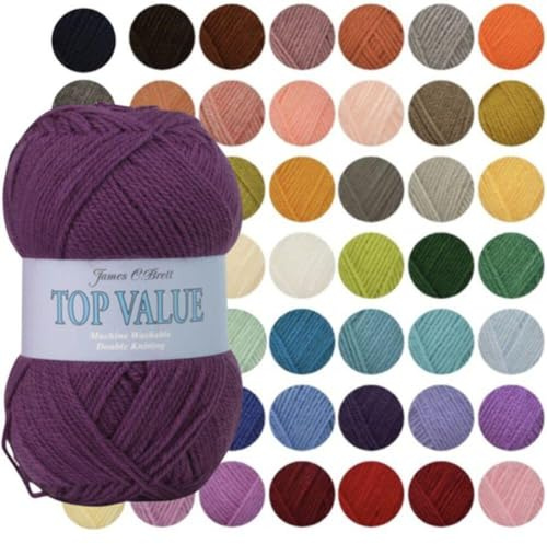 James C Brett - Top Value DK - 100g Balls - 8431