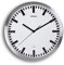 Maul Wanduhr MAULpilot Ø 30cm | stilvolle Uhr mit weißem Ziffernblatt | Gute Lesbarkeit | automatische Zeiteinstellung | ideal für Büro, Zuhause und Besprechungsraum | Silber
