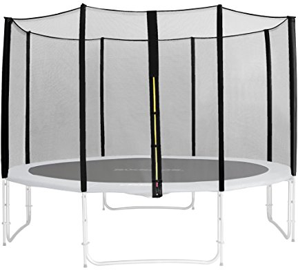 SixBros. Sicherheitsnetz Schwarz für Gartentrampolin 1,85 M - 4,60 M versch. Größen - SN-ON/1959 - Größe 4,30 m 5L
