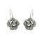 Esse Marcasite Boucles d'oreilles en argent sterling avec marcassite style victorien en forme de rose