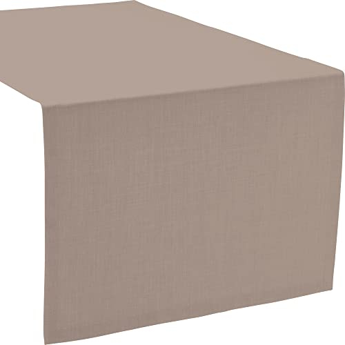 Sander Tischläufer Loft fleckabweisend Taupe Größe 50x140 cm