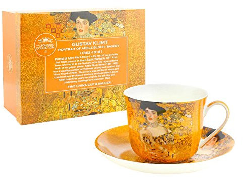 Lesser & Pavey Gustav Klimt Lady Tazza e piattino, Giallo