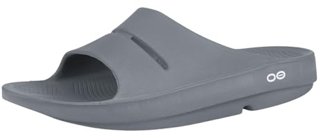 OOFOS OOahh Recovery Slide, Slate - Women’s Size 10, Men’s Size 8