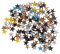 MagiDeal 100pcs DIY Sterne Ziernieten Nieten
