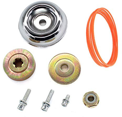 AISEN 7X universelles M10 Lame de boîte de vitesse en métal Écrou kit Rechange Coupe-Bordure tête Débroussailleuse Lame Kit de Fixation Accessoire et 2 m de fil nylon tondeuse Brosse Cutter