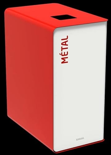 Rossignol Cubatri - Cubo de basura (65 L, con apertura a medida para la separación de residuos), color rojo