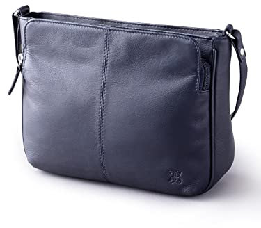 Ambleside – Real Leather Cross Body Bag for Women in Navy