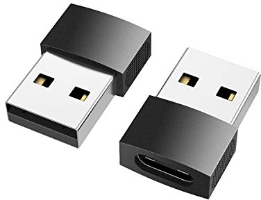 nonda USB C-Buchse auf USB-Stecker Adapter(2er-Pack), USB C auf USB Adapter für iPhone 12 13 14 Pro MAX, SE, iPad Air 6, Apple Watch Series 7, Samsung Galaxy S20 S21 S22