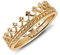 Ring Krone Sterling Silber 925 vergoldet (56)