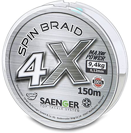 SÃƒ¤nger 4-Fach Spin Braid 150m 0,14mm/11,3kg