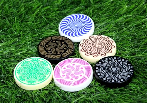 StonKraft Carrom Board Striker - Standardgröße für Carrom-Spiel mit Koffer - 2 Stück