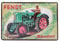 LUCKYLINDE geprägtes Blechschild FENDT Dieselross, Traktor, Werkstatt Deko, Retro Werbeschild, 30 x 20 cm