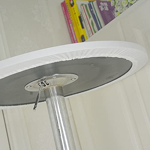 YCDZSW Runde Tischdecke,Gartentischdecke,Elastischer Rand, Wetterfest Für Zuhause, Partys, Urlaub, Hochzeit, Restaurant Größe Wählbar (Grau,Durchmesser 140cm)