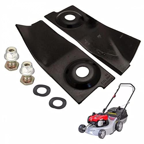 Bontannd Gehärtete Rasenmäherklingen & Bolzen Für Magport 200 300 400 500 600 125x45mm 2 * Klingen 2 * Bolzen-Werkzeuge Sets