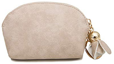 Uposao Mini Porte-Monnaie Femme en Cuir Petit Porte-Monnaie Porte-Monnaie Porte-Monnaie Porte-Monnaie Zippé PU Cuir avec Pendentif Fleur