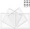 BRIEFCEC Dust Filter 120mm with Screws for Computer Cooler, PSU, Routers - Nylon 80 Mesh, Magnetic Frame, PC Fan Dust Mesh - 4Pack, White
