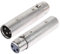 PNGKNYOCN Adaptador XLR Macho a Hembra, Conector Adaptador de extensión de Cable de micrófono de Audio XLR de 3 Pines (Paquete de 2)
