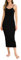 Vlazom Damen Unterkleid mit Trägern Sexy Unterröcke lang Negligee Full Slip Sommerkleid Damen Nachtwäsche(S,Schwarz)