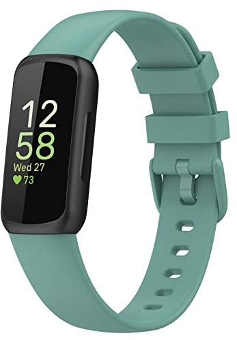 Strap-it Silikonarmband (S) - kompatibel mit - Fitbit Inspire - Armband - Grun - fur Fitbit Insipre HR - Fitbit Inspire 2