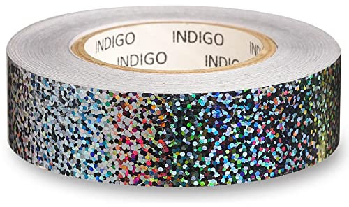 DRUNA Nastro Adesivo per Ginnastica Ritmica Crystal Indigo Argento