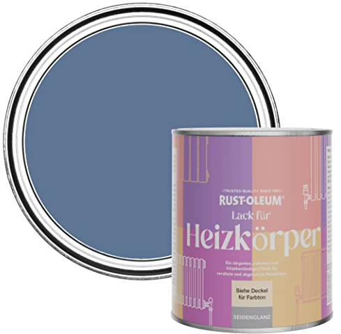 Rust-Oleum Blue Heat Resistant Radiator Paint in Satin Finish - Blue River 750ml