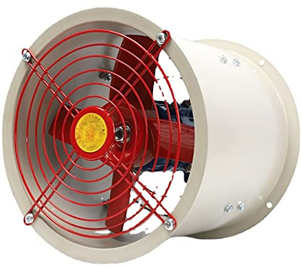 JOSBY 12 Explosion Proof Fan, 1450RPM Pipe Spray Booth Paint Exhaust Fan, 250W 220V Axial Fan, for Kitchen Warehouse Industrial Ventilation Fan
