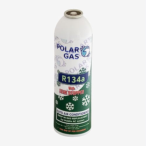 1LA ClimaSet R134a Car AC Recharge + Leak Stopper – 2-in-1 Aircon Refill & Sealant – 490g Can – 1/2” ACME Right-Hand Thread (Refill & Sealant)